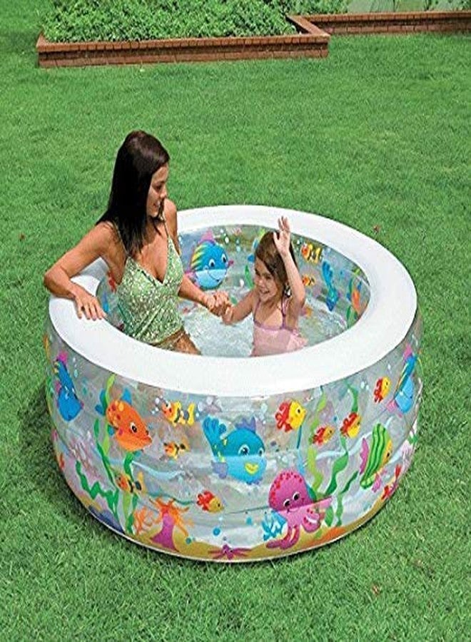 VWretails Inflatable Round Shape Aquarium Pool,Dimensions:60" Dx22 H(152x56cm) Inflated - Without Pump - Image 3